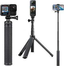 3in1 Aluminum Waterproof Selfie Stick for GoPro Hero 13 12 11 10 9 8 7 6 5 4,...