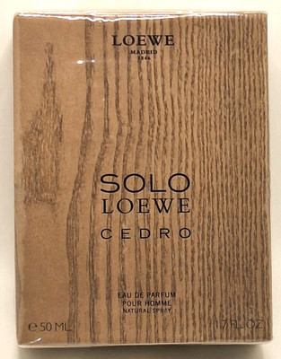  SOLO LOEWE CEDRO,EAU DE PARFUM POUR HOMME,1.7 oz.50ml,first version,SEALED!