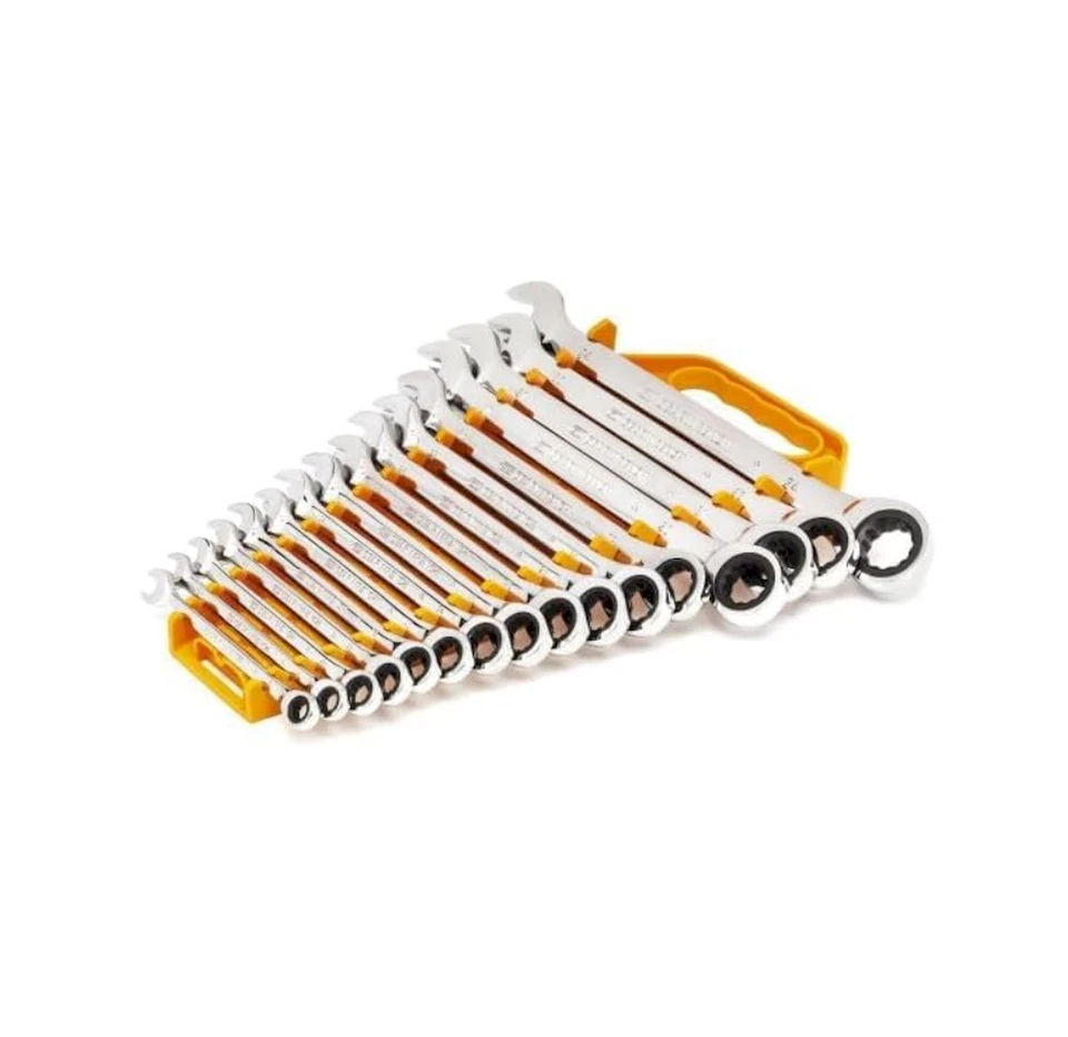 Juego de llaves combinadas de trinquete de 16 piezas con bandeja | Métrico | 9416 Foto 2 de 4