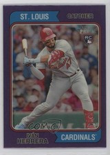 2023 Topps Heritage Hot Box Chrome Purple Refractor Ivan Herrera Iván #260 8b5
