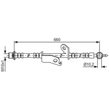 Bosch Bremsschlauch vorne links für Toyota Auris Corolla Verso