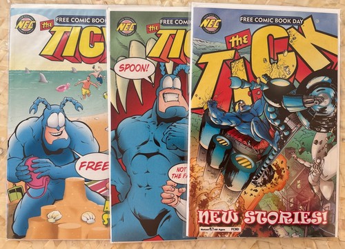 The Tick Free Comic Book Day - Comics Lot Of 3 - New England - 2013 ...
