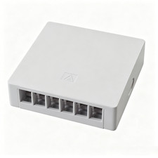 5pcs 6 Port Fiber Optic Terminal Box FTTH Wall Desktop Enclosure SC LC Fiber Box