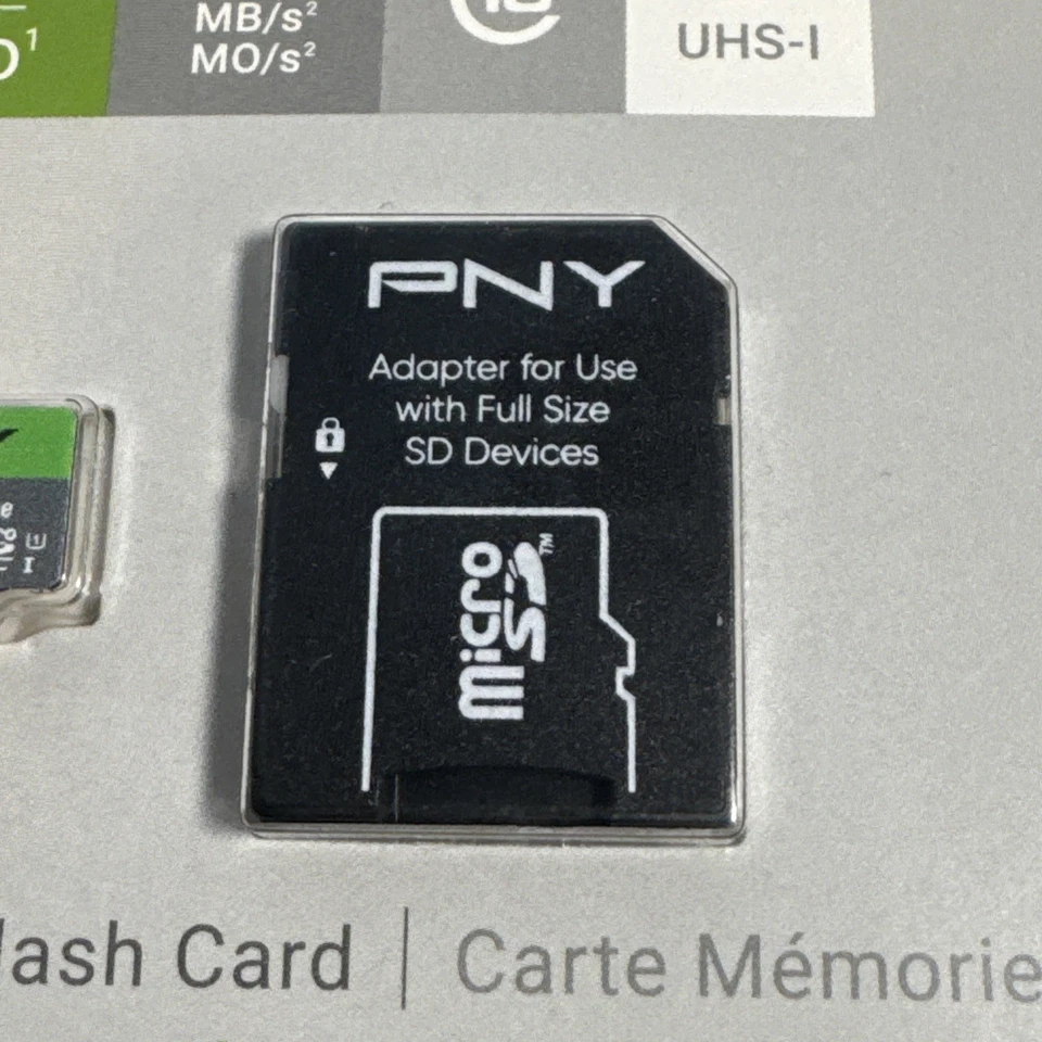 New PNY 128GB Elite MicroSDXC Flash Memory Card w/Adapter HD 100mb/s Sealed - Image 4 of 4