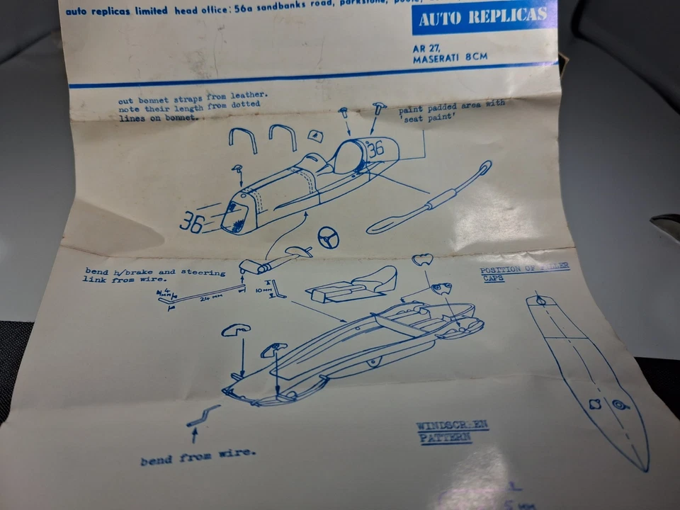 KIT AUTO REPLICAS MASERATI 8 CM SCALA 1/43 - Immagine 3 di 4