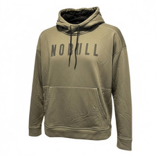 NWT NOBULL Women s Olive Green Graphic Logo Athletic Hoodie - Size Small