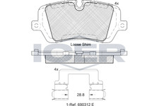 Bremsbeläge für Land Rover Defender Station Wagon Van Discovery V ab 12->