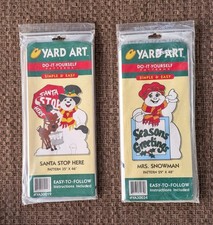 Yard Art Do-It-Yourself Patterns Outdoor Christmas Decorations Mrs. Snowman