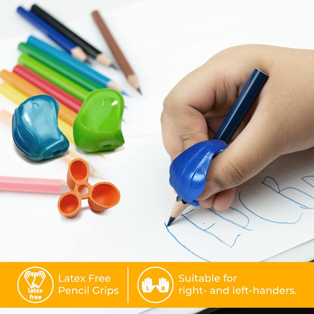 The Pencil Grip Early Childhood Set of 6, Writing Aid Set for Righties and Lefti