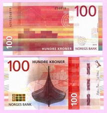 NORWAY 100 Kroner 2016 p54 UNC  (TK 19 139)