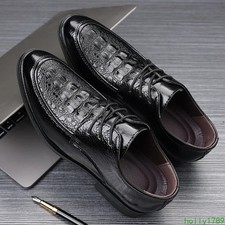 Men Casual Business Shoes Lace Up Flats Wedding Shoes Footwear Plus Size