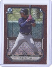 ROLDY BRITO 2026 BOWMAN CHROME MEGA BURGUNDY REFRACTOR 1ST ROOKIE /275 Q1078