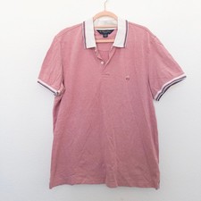 Brooks Brothers Mens Polo Shirt Size XL Pink Slim Fit Preppy Classic Golf Retro