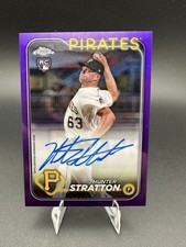 2024 Topps Chrome HUNTER STRATTON #RA-HS Rookie AUTO /250 - PURPLE REFRACTOR