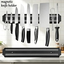 Magnetic Wall Mounted Knife Holder Storage Rack Kitchen Utensil Organizer For Co