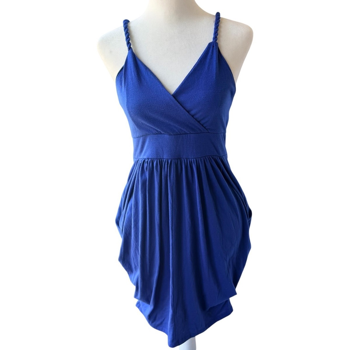 Y2K Lipsy Rope Strap Bodycon Dress Blue Medium Summer Club Beach Outfit |  eBay
