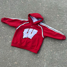 Vintage Nike Center Swoosh Team Boys Red/Whit...