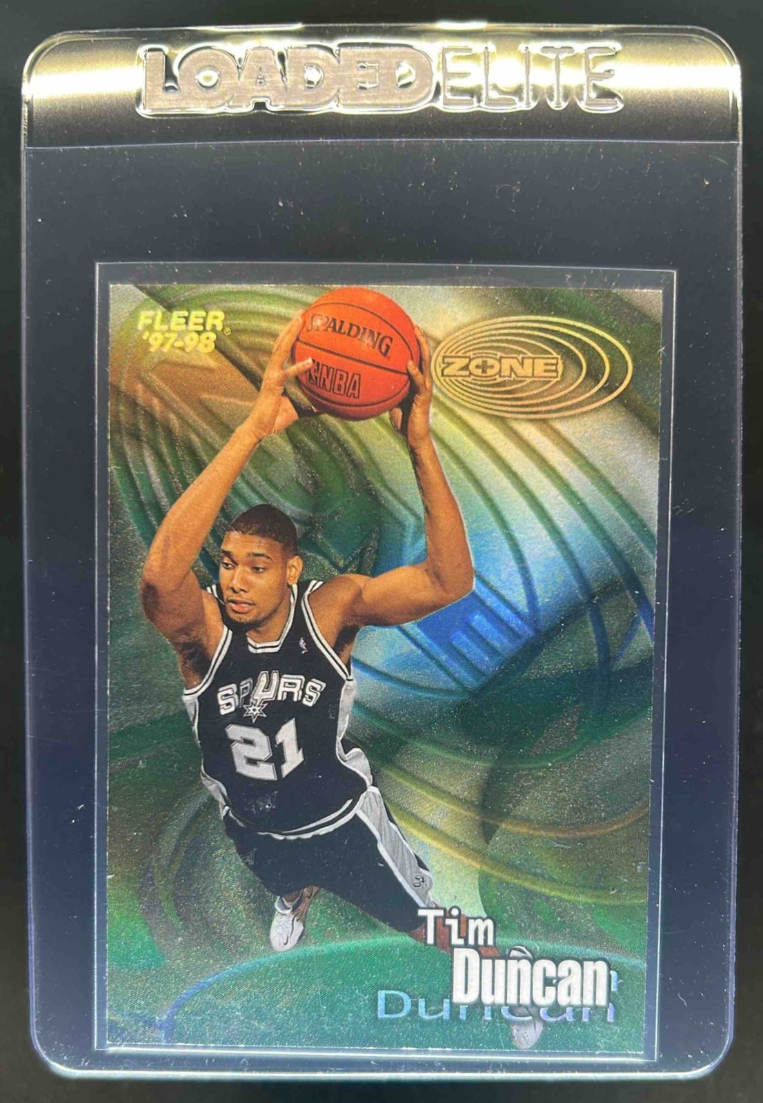 1997-98 Fleer Tim Duncan Zone Rookie RC #4Z Spurs