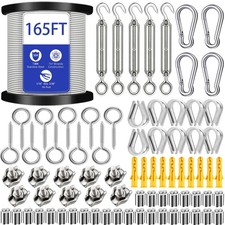 Câble métallique 50m,304 Cable Acier Inoxydable,Tendeur Cable Inox,Treillis P...