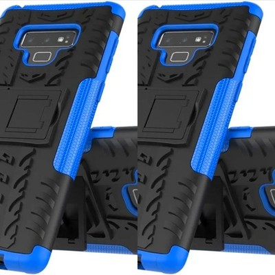 Samsung Galaxy Note 9 Rugged Armor Case w/ Kickstand Heavy Duty Blue Black 2 Pac