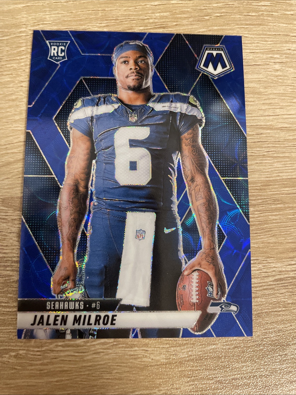 2025 Panini Mosaic Jalen Milroe (RC) Blue Scope Variation #283 - Seahawks
