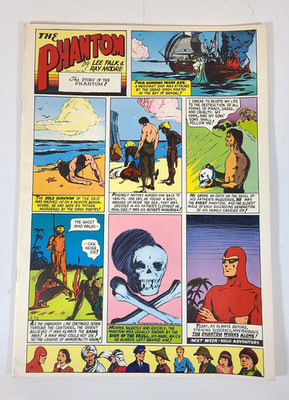 Pacific Comics Club 1977 11'' x 14'' The Phantom Reprint - Includes Origin! Scarce