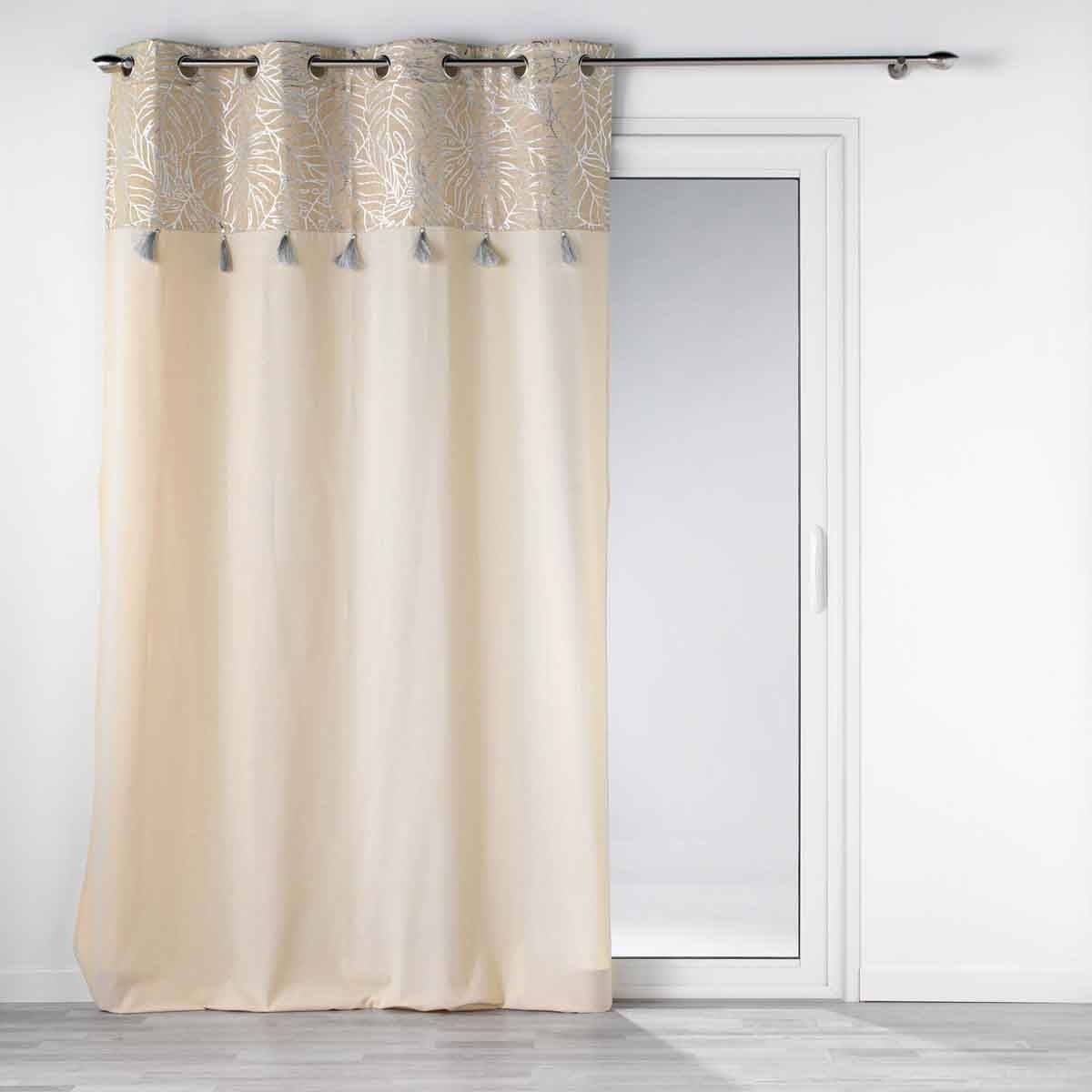 Rideau 140x240 argent Solea pour sublimer la lumière de votre chambre