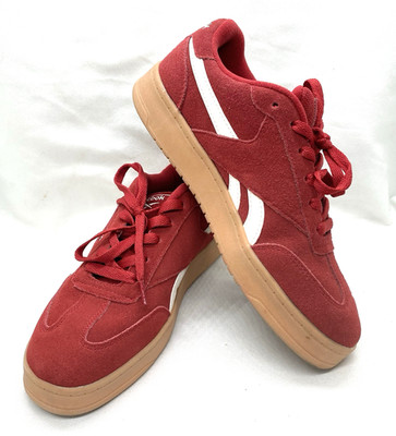 Reebok Forte Lounger Womens Sz 8.5 Red Suede Comfort Ortholite Sneakers QDP1LWS
