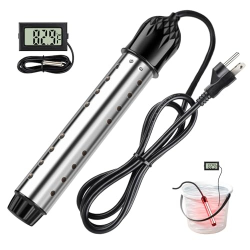 Portable Water Heater for Buckets & Tubs, 2000W Immersion Heater with - Picture 1 of 7