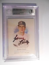 Jonny Pesky 2006 Allen & Ginter #278 Signed IP Auto Autograph Beckett BAS Slab