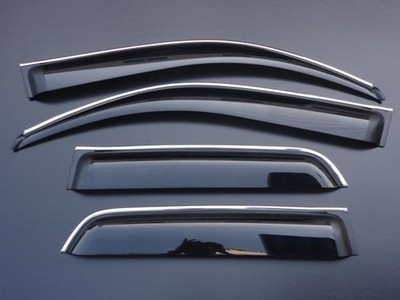 Hilux Surf 210 215 Chrome Door Window Visors Side Deflectors JDM Set