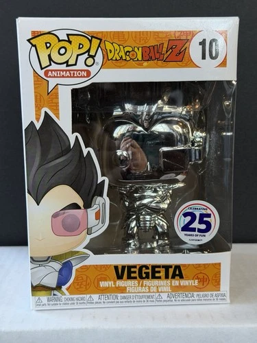 Funko Pop! Vinyl: Dragon Ball - Vegeta (Silver Chrome-Funimation Exclusive) #10
