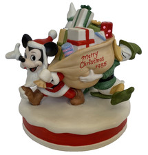Disney Christmas Figurine 1985 Santa's Helpers Mickey Donald Limited Edition