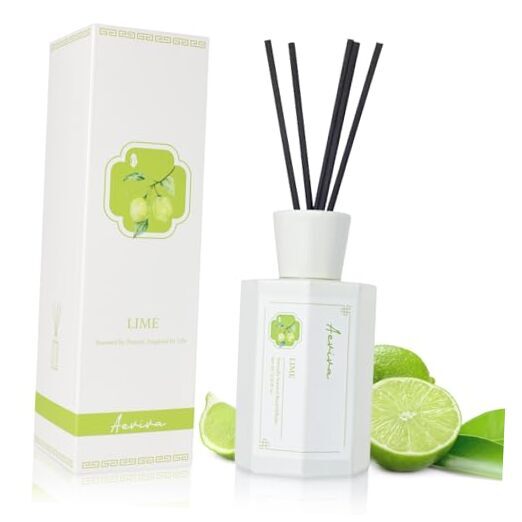 Reed Diffuser Set Scent Oil Diffuser, 6.76 fl oz (200 ml) Home Fragrance Lime-image