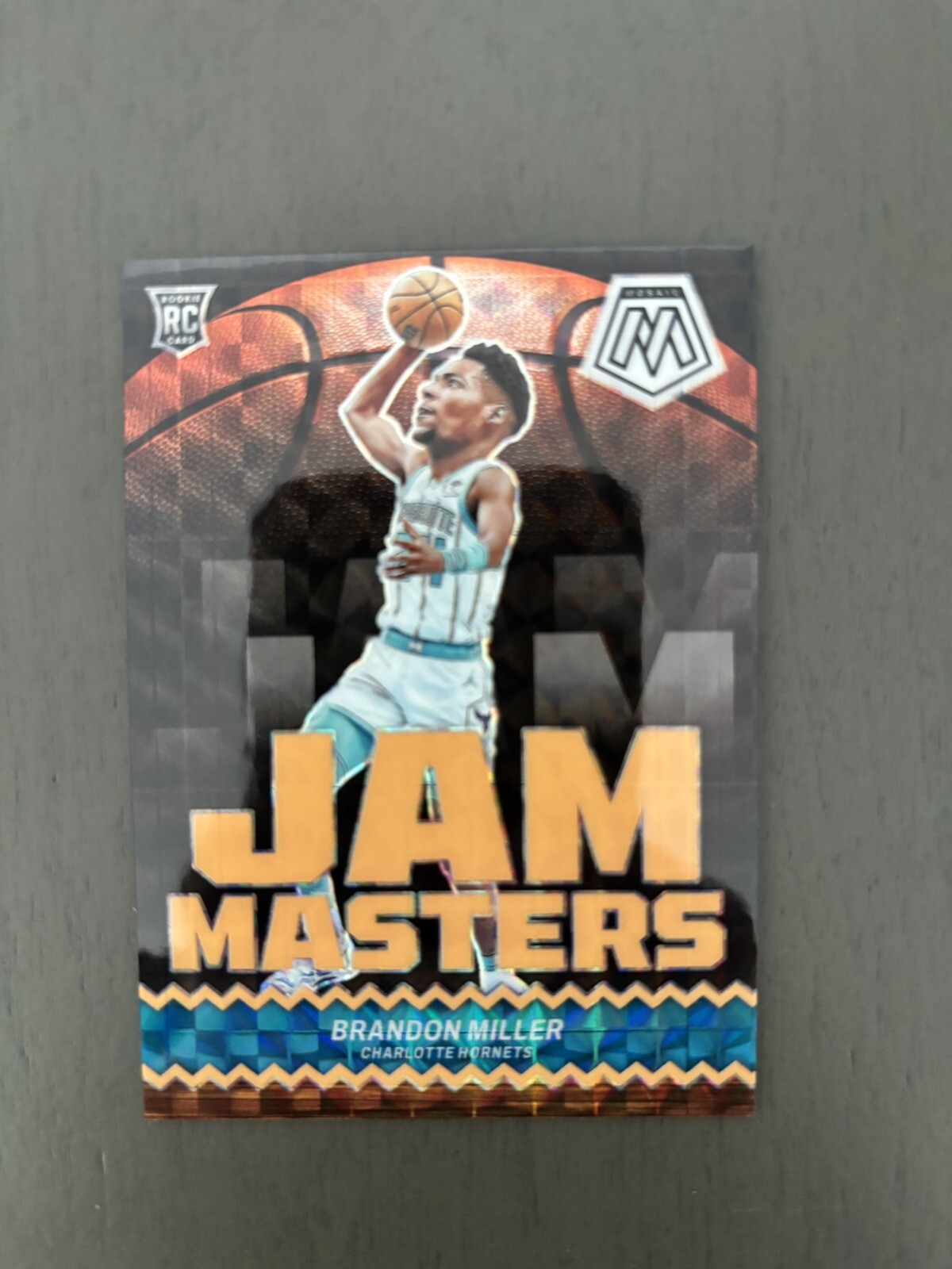 2023-24 Panini Mosaic : Fluorescent Orange Jam Masters Brandon Miller RC SSP /25