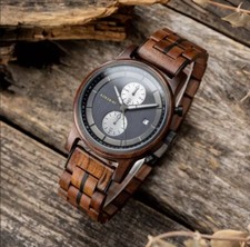 The Classic Collection - Reloj de madera hecho a mano 2025 - OFERTA 20% de descuento