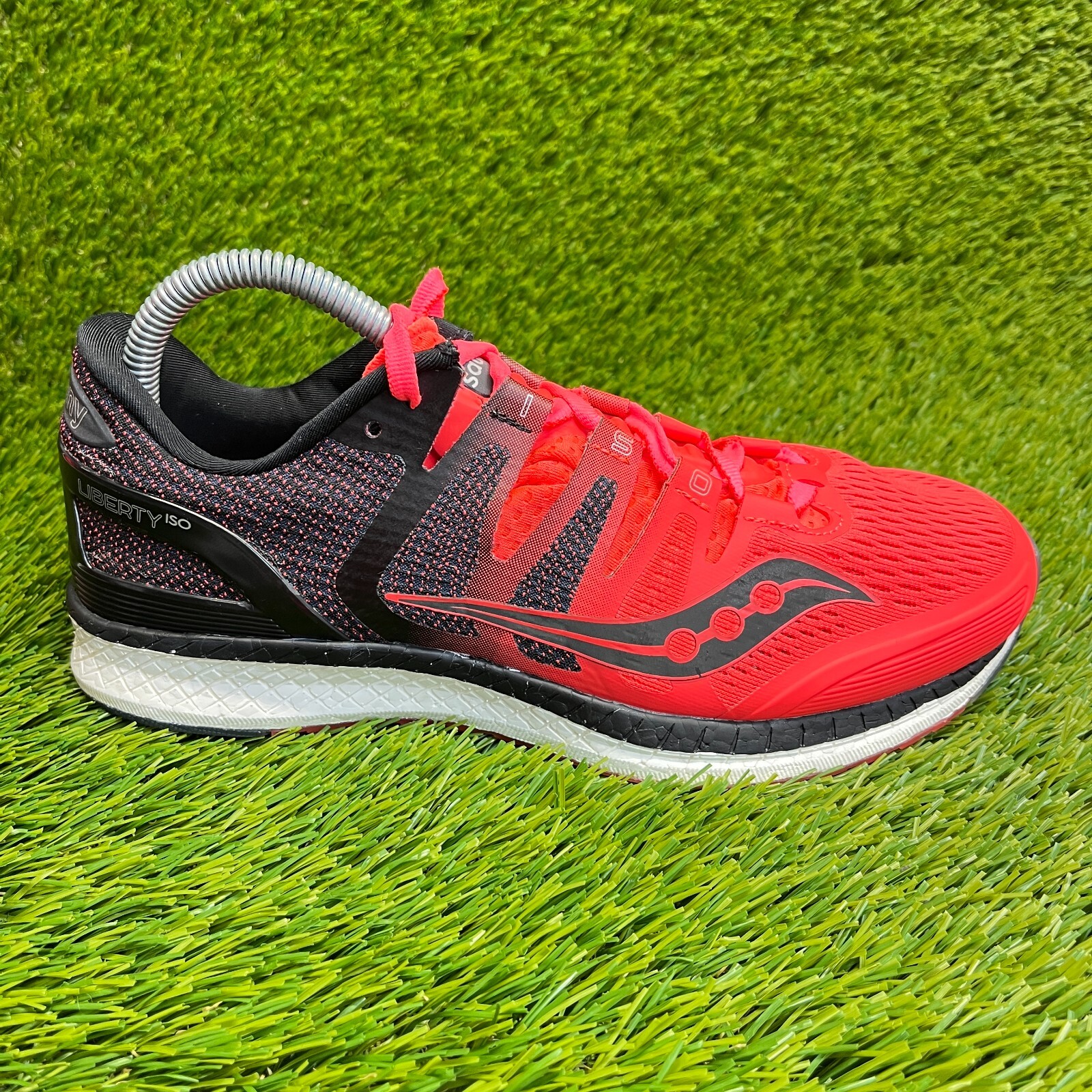 Saucony Liberty ISO Womens Size Red Black Athletic Running