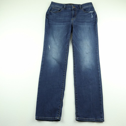 Dressbarn Blue Denim Straight Jeans 