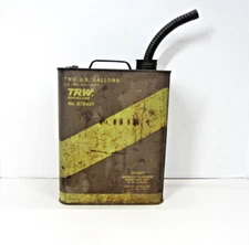 Vintage TRW Service Line Vented Metal Gas Can-2 Gallon With Spout-Edwards