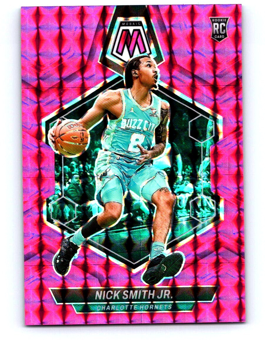 2023-24 Panini Mosaic #242 Nick Smith Jr. Pink #/149