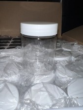 30 Pk 4oz Plastic Containers with White Lids Brand New