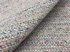 Rogers & Goffigon Texture Plain Weave Linen Uphol Fabric MOTTLE PERSIMMON 1.5yd