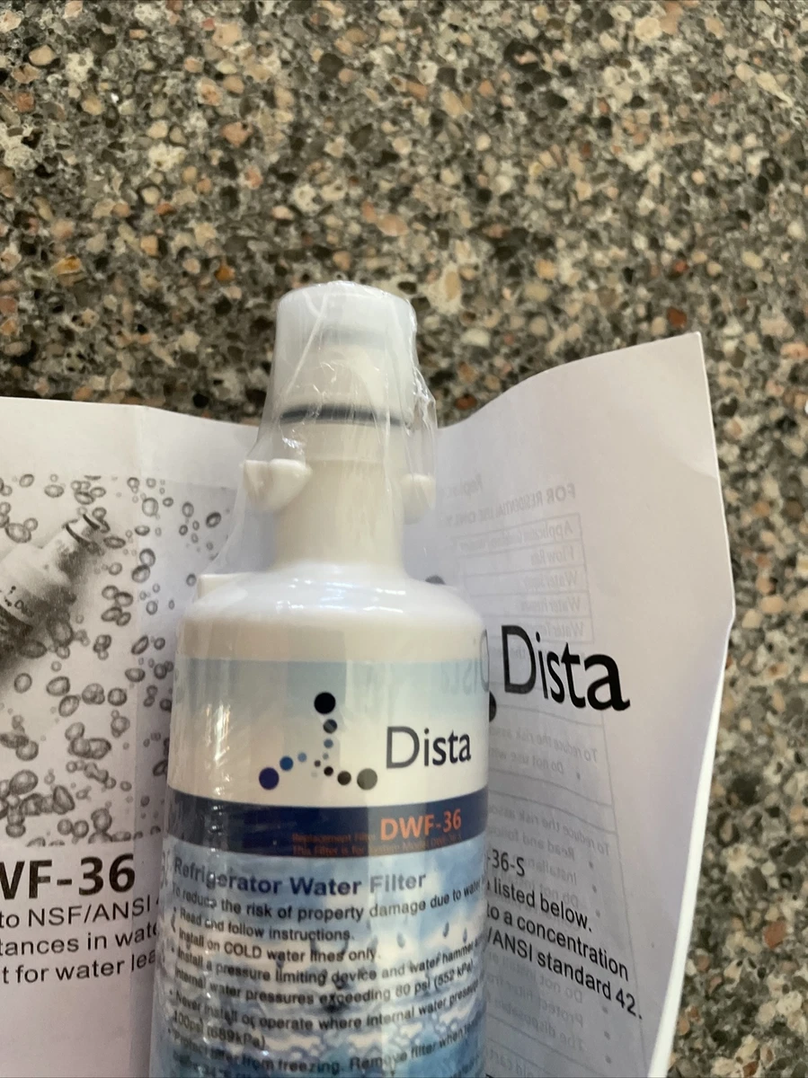 Dista DWF 36 Refrigerator Water Filter DWF 36 S NEW SEALED eBay