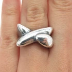 N&D CO. 925 Sterling Silver Vintage Modernist Ring Size 7