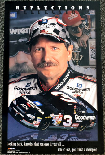 Dale Earnhardt REFLECTIONS Commemorative NASCAR Racing 22x34 POSTER (c.2001) - 第 1/1 張圖片