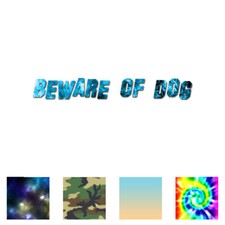 Beware of Dog - Vinyl Decal Sticker - Multiple Patterns  Sizes - ebn98