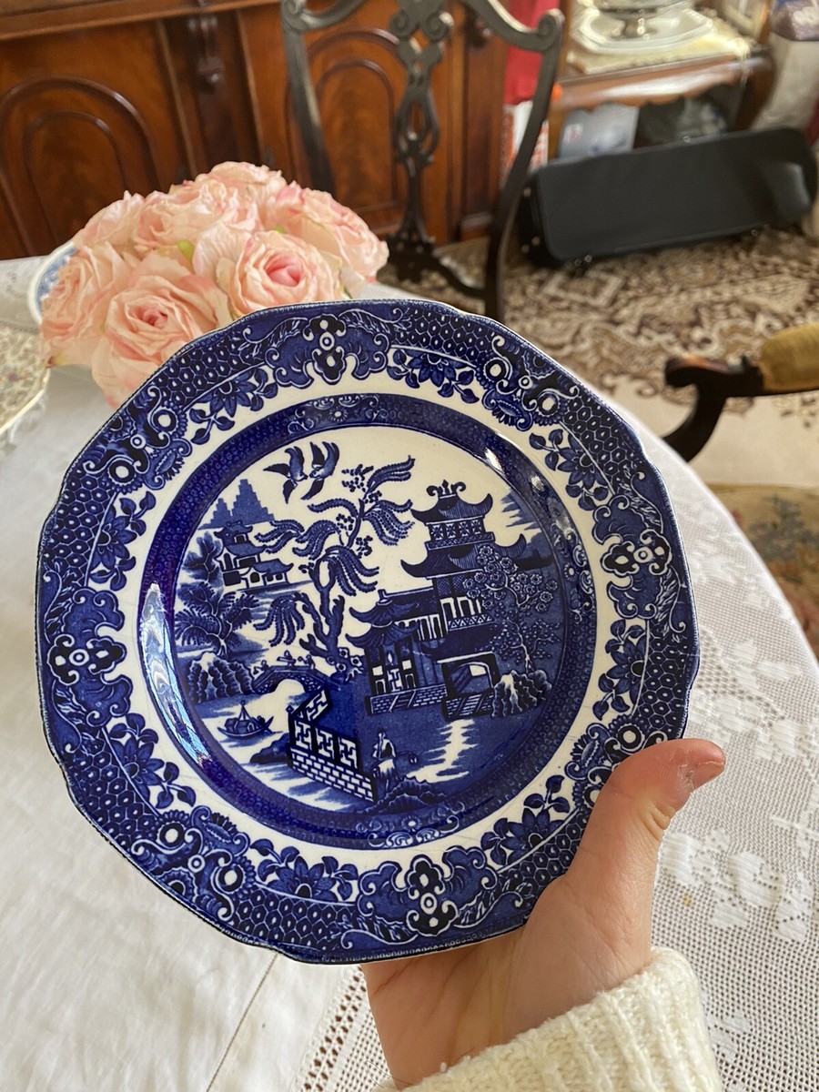 Burleigh Pottery Blue Willow China Platter Burleigh Ware Willow