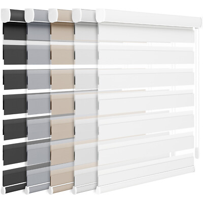 Changshade CUSTOM Day and Night Zebra Roller Blinds Dual Horizontal Window Shade