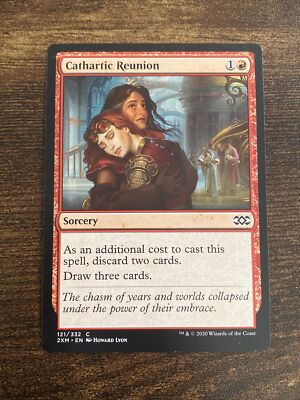 double card draw mtg Cathartic Reunion (121) Double Masters MTG Magic The Gathering D7536*