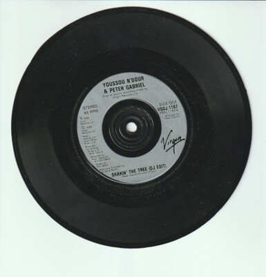 SP 45 TOURS YOUSSOU N'DOUR PETER GABRIEL SHAKIN'THE TREE DJ EDIT 1989